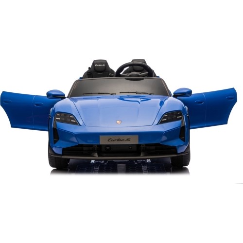 Pojazd elektryczny Porsche Taycan Turbo S niebieski