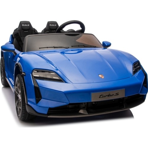 Pojazd elektryczny Porsche Taycan Turbo S niebieski