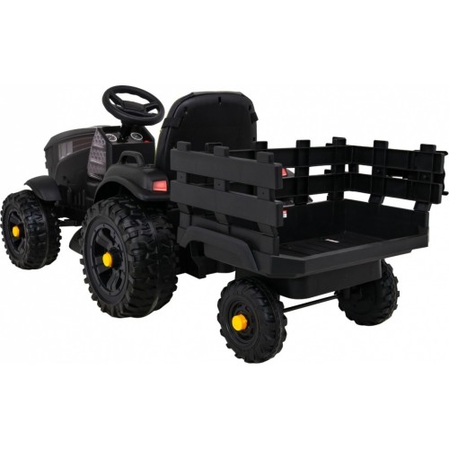 Traktor Titanium z przyczepą, czarny