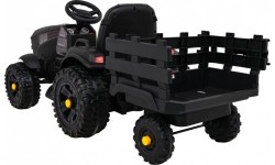 Traktor Titanium z przyczepą, czarny