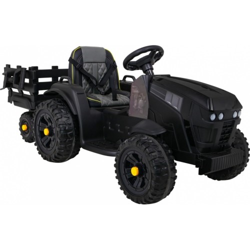 Traktor Titanium z przyczepą, czarny