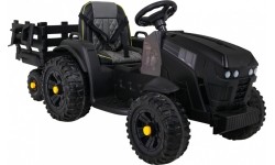 Traktor Titanium z przyczepą, czarny