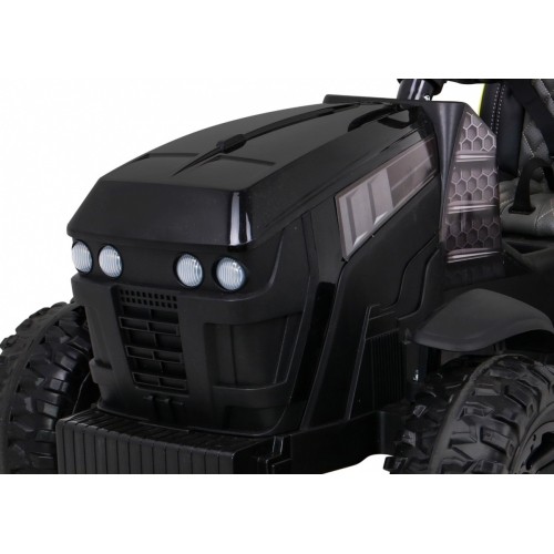 Traktor Titanium z przyczepą, czarny