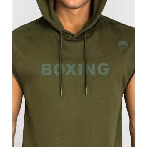 Bezrękawnik z kapturem Venum Boxing VT, wojskowa zieleń