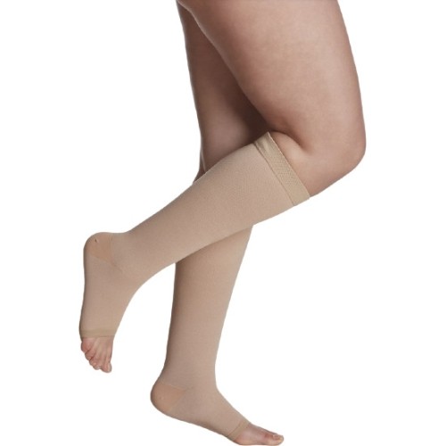 Podkolanówki uciskowe COTTON by SIGVARIS, 1. klasa ucisku - L Plus - Normal - Kūno - Atvira