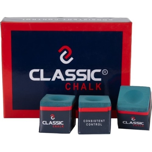 Kreda bilardowa Classic, zielona, 12 szt.