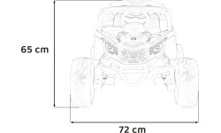 Pojazd elektryczny ATV Can-Am Maverick, pomarańczowy