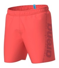 Kąpielówki Arena Fundamentals Logo Boxer R, koralowo-ciemnofioletowe, L - 992
