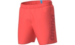 Kąpielówki Arena Fundamentals Logo Boxer R, koralowo-ciemnofioletowe, L - 992