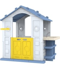 House With Basketball And Sink Blue Roof