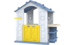 House With Basketball And Sink Blue Roof