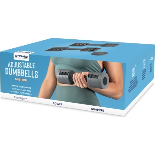 Zestaw hantli regulowanych Spokey MULTIBELL, 2x2,5 kg