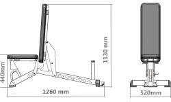 Regulowana ławka treningowa HMS L1237