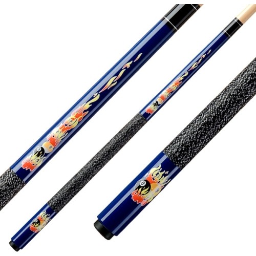 Kij bilardowy dla dzieci Classic Flames CF-01, niebieski, 5/16x18, 123 cm, Pool