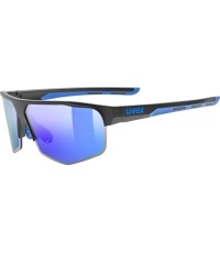 Okulary Uvex axos set black mat / mirror blue