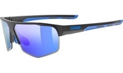 Okulary Uvex axos set black mat / mirror blue