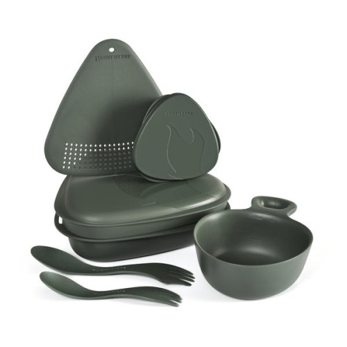 Zestaw naczyń Outdoor MealKit 2.0, szałwiowa zieleń
