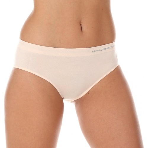 Damskie majtki bezszwowe Brubeck Wool Comfort - Cielisty