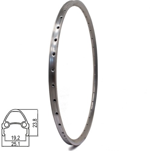 Obręcz DYNAMIC 28/29", v-brake, 36H, podwójna, aluminiowa