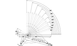 Regulowana komercyjna ławka treningowa HMS L3150