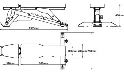 Regulowana komercyjna ławka treningowa HMS L3150