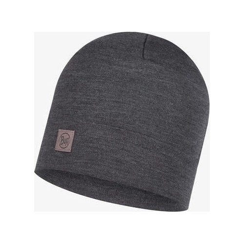 Czapka Merino Heavyweight, jednolita szara - 937