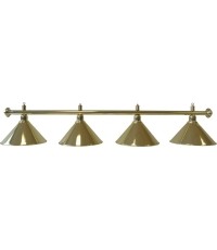 Lampa bilardowa Elegance, mosiądz, 4 klosze, Ø 35 cm, 180 cm