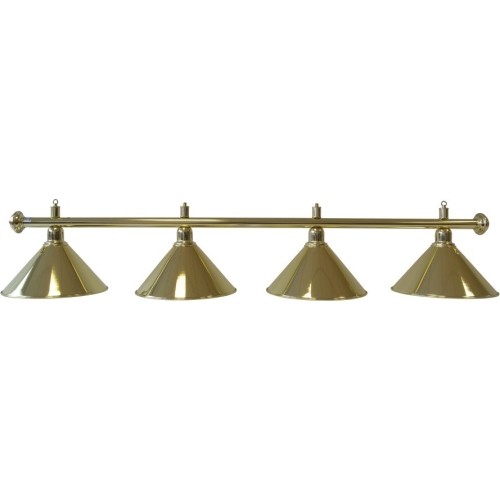 Lampa bilardowa Elegance, mosiądz, 4 klosze, Ø 35 cm, 180 cm