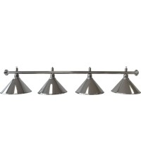Lampa bilardowa Elegance, srebrna, 4 klosze, Ø 35 cm, 180 cm