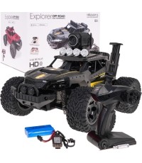 Samochodzik MEGA Crawler PIONEER z kamerą, szary