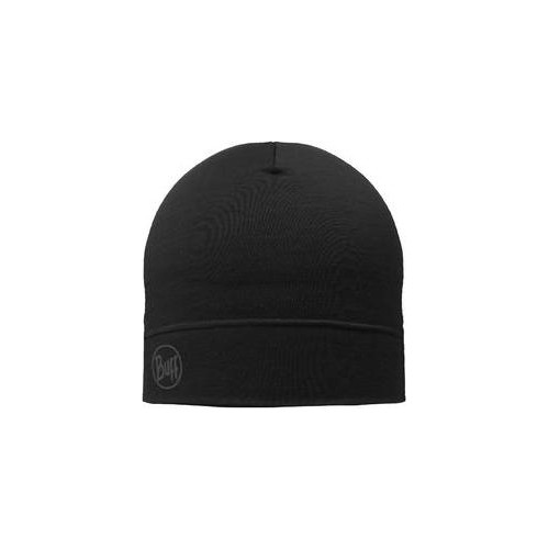 Cienka czapka Merino, czarna - 999
