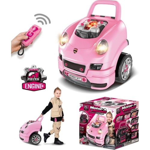 Warsztat małego mechanika, różowy