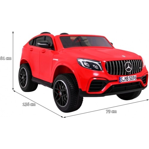 Samochód elektryczny dla dzieci Mercedes GLC 63S, czerwony