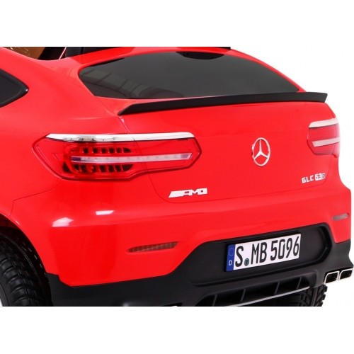 Samochód elektryczny dla dzieci Mercedes GLC 63S, czerwony