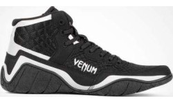 Buty zapaśnicze Venum Elite - czarne/piaskowe