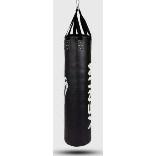 Worek bokserski Venum Challenger + hak sufitowy - czarny/biały - wypełniony - 130 cm