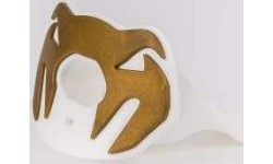 Ochraniacz na zęby Venum Elite Lipguard Logo Edition, biało-złoty