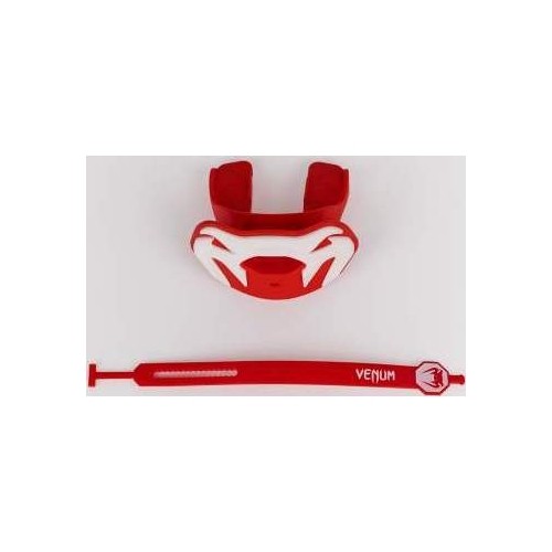 Ochraniacz na zęby Venum Elite Lipguard Logo Edition, czerwono-biały