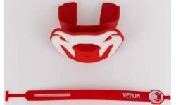Ochraniacz na zęby Venum Elite Lipguard Logo Edition, czerwono-biały