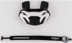 Ochraniacz na usta Venum Elite Lipguard Logo Edition, czarny/biały