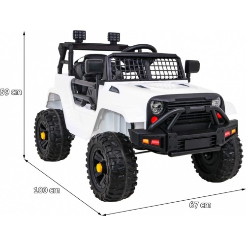 Pojazd elektryczny Jeep Dark Night, biały