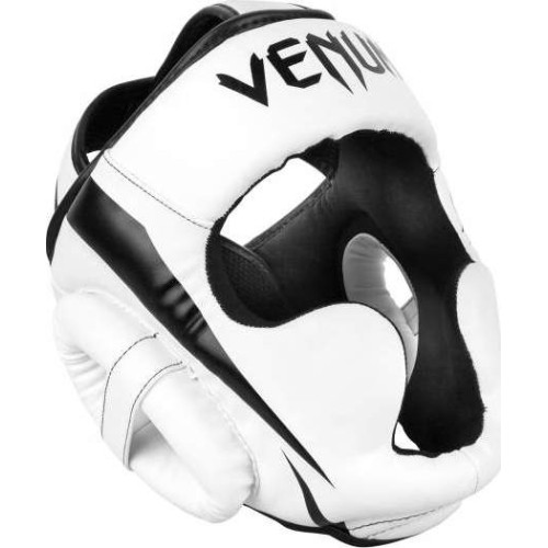 Kask bokserski Venum Elite, biało-czarny