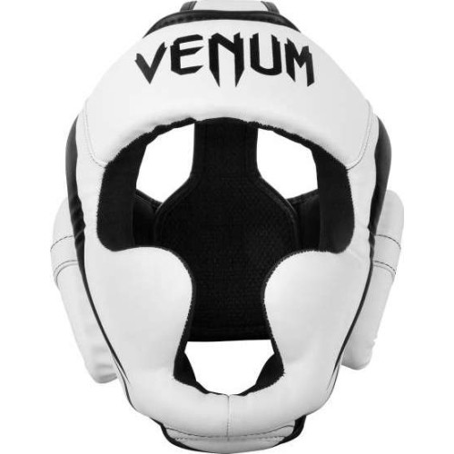 Kask bokserski Venum Elite, biało-czarny