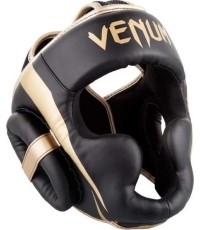 Kask bokserski Venum Elite - czarny/złoty