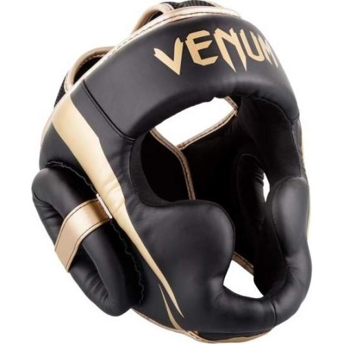 Kask bokserski Venum Elite - czarny/złoty