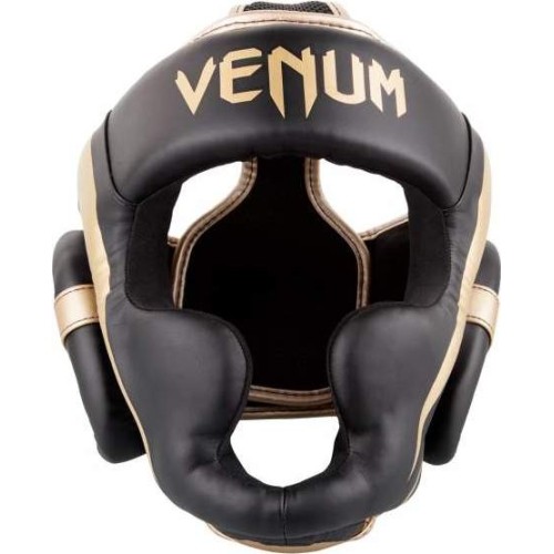 Kask bokserski Venum Elite - czarny/złoty
