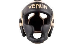 Kask bokserski Venum Elite - czarny/złoty