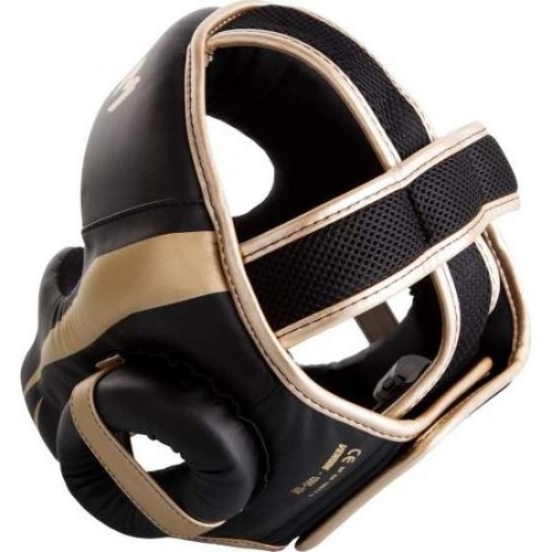 Kask bokserski Venum Elite - czarny/złoty