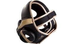 Kask bokserski Venum Elite - czarny/złoty
