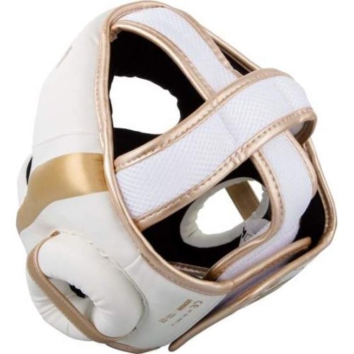 Kask bokserski Venum Elite, biało-złoty